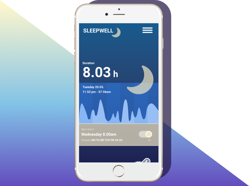 Sleeptracking App by Patty Forster on Dribbble