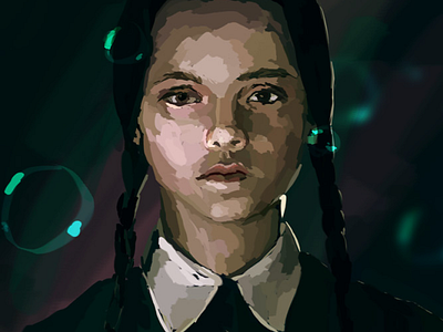 Wednesday Addams illustration sketch wednesday