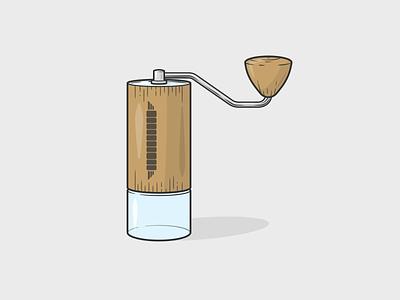 COMANDANTE coffee grinder coffee illustration lineart vector
