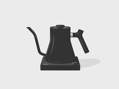 Fellow Stagg gooseneck kettle | Light version coffee fellow illustration kettle stagg vector vector illustration
