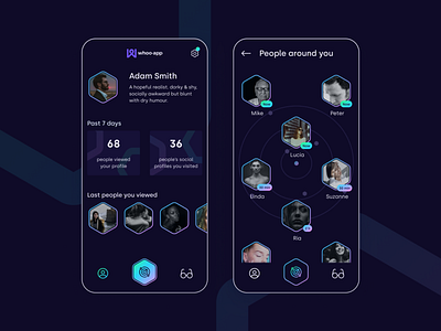 whoo-app UI design