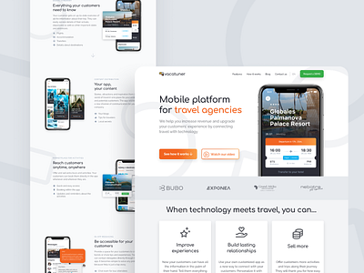 vacatuner website travel travel app ui ux web webdesign website