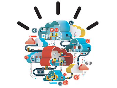IBM - Smarter Cloud cloud ibm info isometric