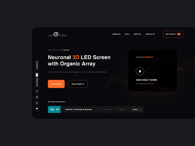 Led Pulse branding color design ui ux web web design website