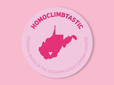 Homoclimbtastic sticker