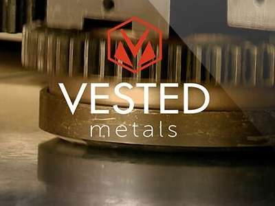 Vested Metals Website branding business cards identity design logo print web website