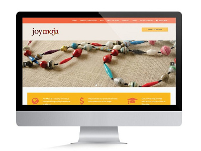 Joy Moja Website branded collateral branding business cards identity design logo print web website