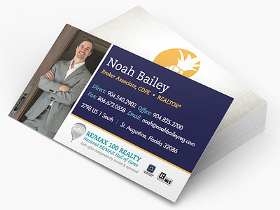 Noah Bailey Business Cards branded collateral branding business cards identity design logo print web website