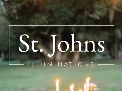 St. Johns Illuminations Logo branded collateral branding business cards identity design logo print web website