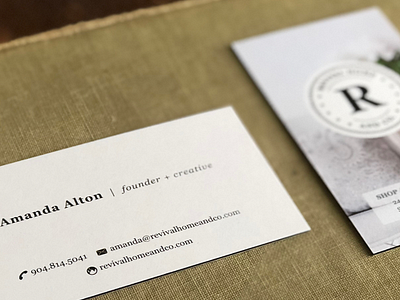 Revival Home and Co. Business Cards