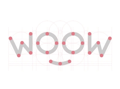 WooW - Grid for Branding Project art direction brand identity branding graphic design grid grid logo logo logo design typography