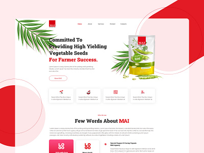 MAI Seed design informative website product seed ui ux web website