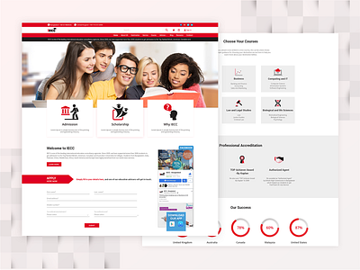 IECC Educational Consultancy Firm Web Side branding design identity ui ux web website