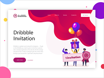 Dribbble Invite branding design identity illustration ui ux web website