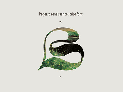Pagesso new renaissance script font calligraphy calligraphy logo eco ecology font renaissance script type vintage