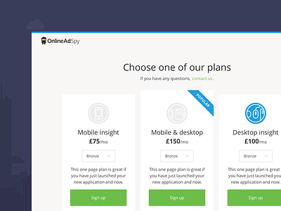 AdSpy Pricing Page desktop mobile ninja plan price pricing