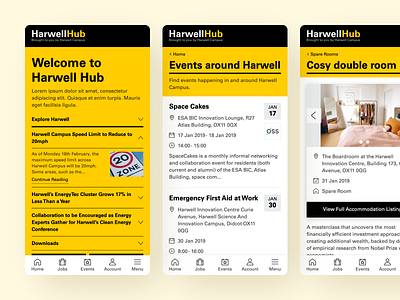 Harwell Mobile accommodation events