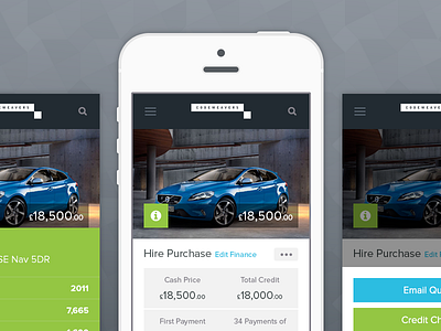 Car Payment Search Mobile App car car finance mobile money motor motor finance payment table web app