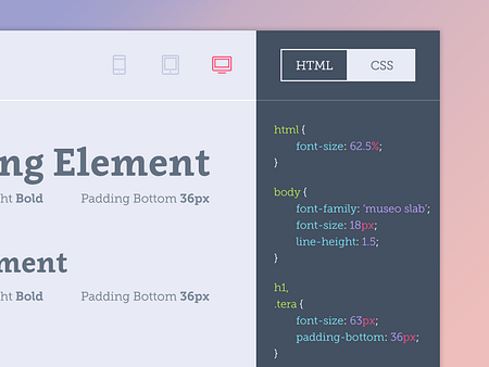 Style Guide Typography Page by Rob Simpson on Dribbble