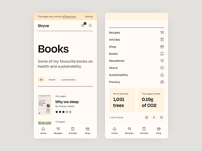 Stryve Books Page