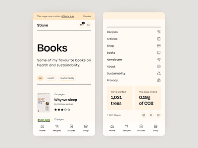 Stryve Books Page