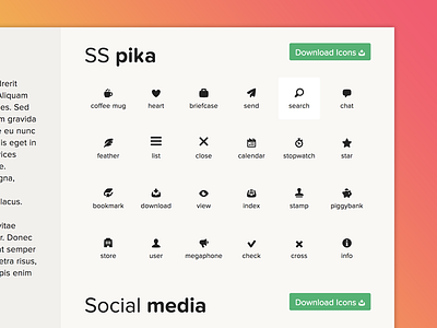 Style Guide Icons Page