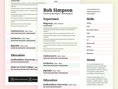 Rob Simpson Resume