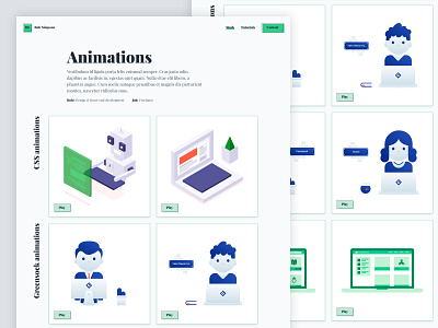 Rob Simpson Animation Work Page animation case studies case study clean illustration minimal portfolio project work