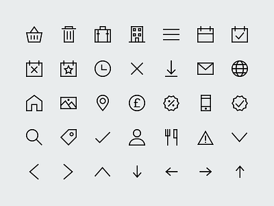 Icon Set icon line icon minimal icon outline icon