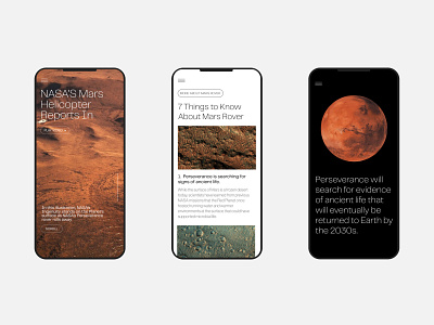 Mars Rover 2021 — dailyui digital design mars rover mars ui design minimalism swiss
