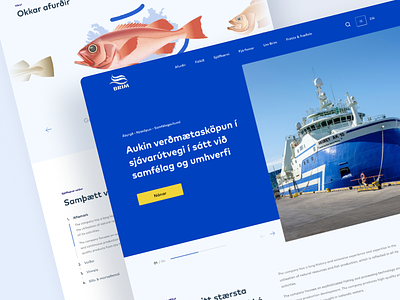 New web design for Iceland's largest seafood company agency design iceland ui viska web design web development