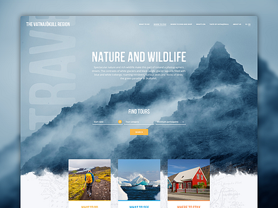 Design work for Visit Vatnajökull clean design iceland iceland tourism icelandic web design tourism viska web agency web design website development