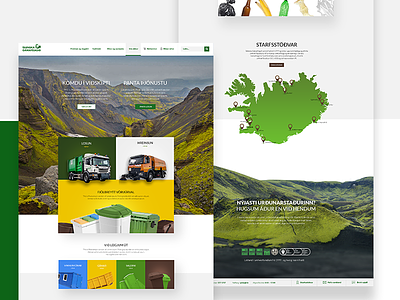 Web design for Icelandic Waste Management agency design green iceland recycle viska waste waste management wasteland web web design web development website