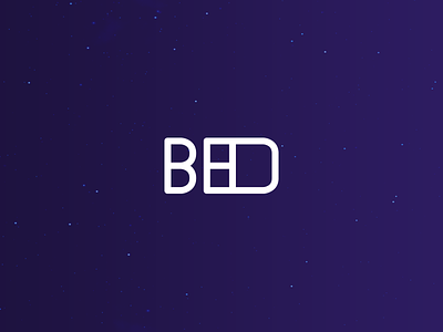 Bed Concept branding icon logo mark typography