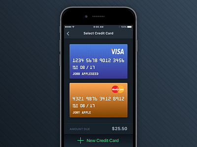 002 • Credit Card Checkout 002 card credit dailyui payments selection