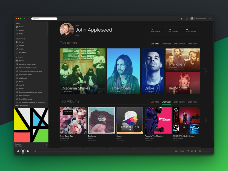spotify palette not working