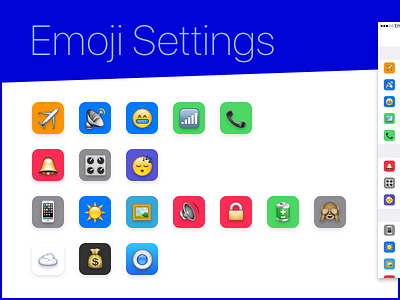 007 • Emoji Settings 007 dailyui emoji ios settings