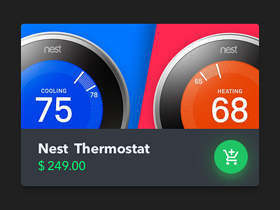 012 • E Commerce (Single Item) 012 dailyui nest thermostat