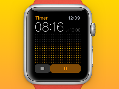 014 • Visual Countdown Timer (Apple Watch) 014 apple watch countdown dailyui dots timer