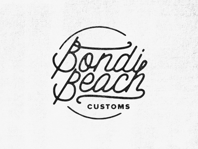 Bondi Beach GIF barzaly classic logo motorcycle texture type vintage
