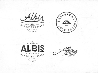 A L B I ' S bakery barzaly logo vintage