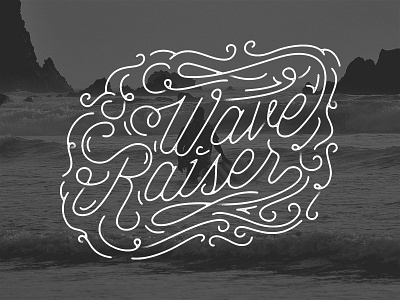 Wave Raiser barzaly lettering type typography