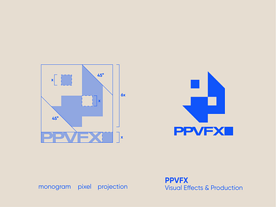Visual Effects & Production Logo Design animation branding design flat icon illustrator logo minimal production vector vfx web
