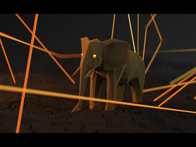 LowPoly Elephant