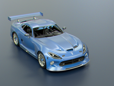 Viper Render 3d c4d car cinema 4d dodge nellufly redshift render viper