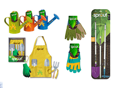 Sprouts Packaging Concepts garden tools kids line package design