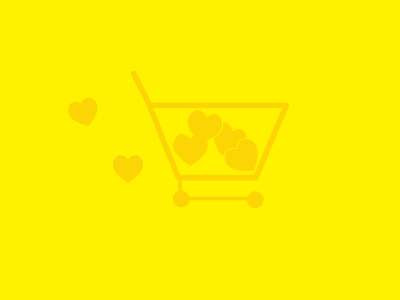 Shopping For Love animation gif hearts illustration shopping