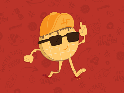 Waffle Man characterdesign drawing graphicdesign illustration waffle