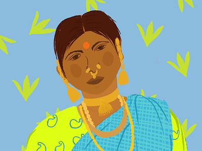 Portraits part 2 faces graphic design illustration indian illustrator indianfaces portraits vintage portraits women