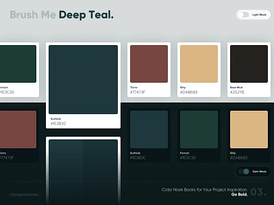 Color Nook Books, Deep Teal 03 accessibility color color pallete dark mode dark ui emerald green light mode light ui neutral palette teal ui ux ui ux design ux design